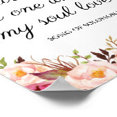 Roze Floral dat ik gevonden heb... mijn soep houdt Poster (Hoek)