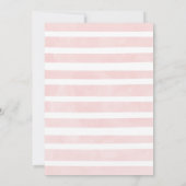 Roze Floral Deer Birthday Hartelijk dank Kaart (Achterkant)