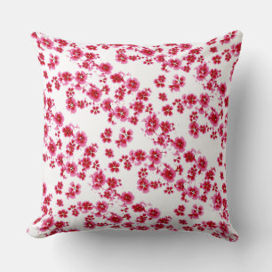 Roze Floral Design Kussen