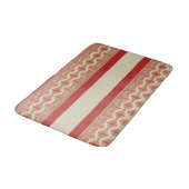 Roze Floral Designer Badmat (Gekanteld)