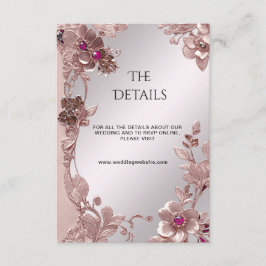 Roze Floral Detail behuizing Kaart