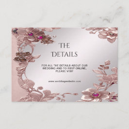 Roze Floral Detail behuizing Kaart