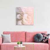 Roze Floral: "Doe het hoe dan ook" Canvas Afdruk (Insitu (Woonkamer))