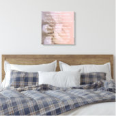Roze Floral: "Doe het hoe dan ook" Canvas Afdruk (Insitu (Slaapkamer))