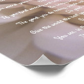 Roze Floral doet het in ieder geval Poster (Hoek)