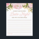 Roze Floral dubbelzijdig Vrijgezellenfeest Datum a Flyer<br><div class="desc">Het feest begint met deze leuke dubbelzijdige Vrijgezellenfeest activiteit! Één kant is Deel Uw Favoriete Nacht van de Datum - en andere is Deel Één mening! Verdubbel de lol voor de prijs van één! Matching Menu: https://www.zazzle.com/wedding_menu_bridal_shower_menu_pink_floral-245039215506897611 Matching Favor Stickers: https://www.zazzle.com/pink_floral_sticker-217268181705341556 Matching Cups: https://www.zazzle.com/pink_floral_cups-256038535211847264 Matching Napkins: https://www.zazzle.com/pink_floral_napkins-256076261234916909 Bezoek onze website voor...</div>
