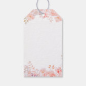 Roze Floral Elegant Cadeaulabel (Achterkant)