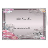 Roze Floral en Butterfly vouwtafel (Voorkant Horizontaal)