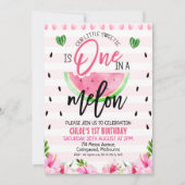 Roze Floral en gesteegd één op de meloenen van de  Kaart (Voorkant)