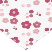 Roze Floral en Polka Dot Korte Tafelloper (Hoek)