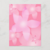 Roze Floral Escape Briefkaart (Voorkant)