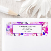 Roze Floral Etiket (Insitu)