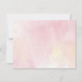 Roze Floral Eucalyptus Quinceanera 15e verjaardag Kaart (Achterkant)