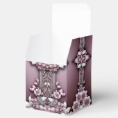 Roze Floral Favor Box Bedankdoosjes (Geopend)