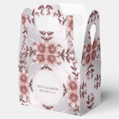 Roze Floral Favor Box Bedankdoosjes (Geopend)