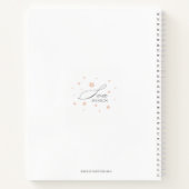 Roze Floral Fear not Isaiah 41:10 Bijbelversie Notitieboek (Achterkant)