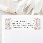 Roze Floral First Community Return Address Label (Insitu)