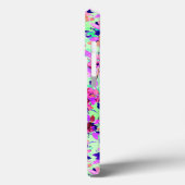 Roze Floral Flower Hoesje-Mate iPhone Case (Achterkant / Links)