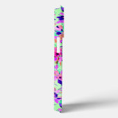 Roze Floral Flower Hoesje-Mate iPhone Case (Achterkant / Rechts)