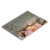 Roze Floral Foilage  Notitieboek (Linkerzijde)
