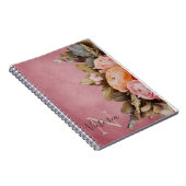 Roze Floral Foilage  Notitieboek (Rechterzijde)
