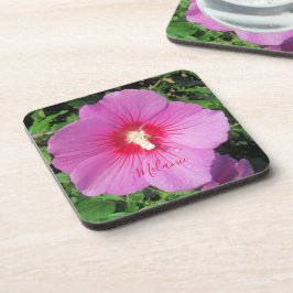 Roze Floral fotografie Bier Onderzetter