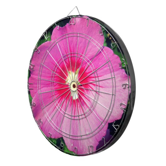 Roze Floral fotografie Dartbord (Voorkant Rechts)