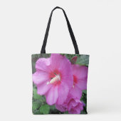 Roze Floral fotografie Tote Bag (Achterkant)