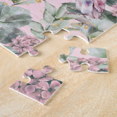 roze Floral Garden Proverbs 31 Bijbel Legpuzzel (Zijkant)