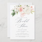 Roze Floral Garden Spring Bridal Shower Kaart (Voorkant)