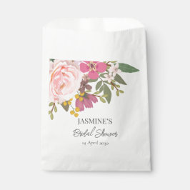 Roze Floral Garden Spring Vrijgezellenfeest Bedankzakje