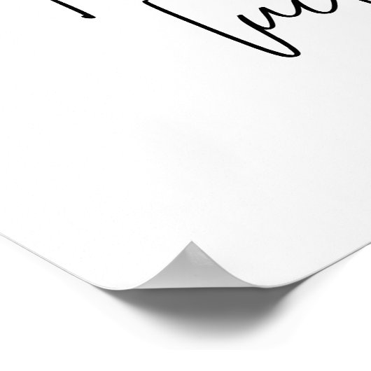 Roze Floral Garden Weddenschap True Love Welkom Poster (Hoek)