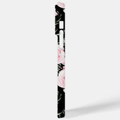 Roze Floral Girly Pattern, gepersonaliseerd Case-Mate iPhone Case (Achterkant / Links)