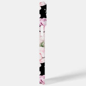 Roze Floral Girly Pattern, gepersonaliseerd Case-Mate iPhone Case (Achterkant / Rechts)