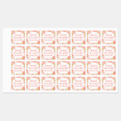 Roze Floral Girly Persoonlijke benaming Kleding Labels (Vel)