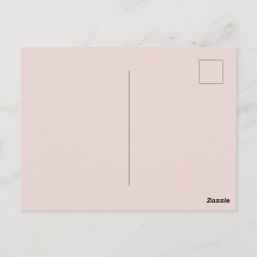 Roze  Floral Glitter Briefkaart (Achterkant)