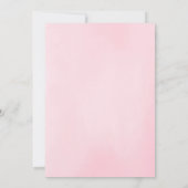 Roze Floral Greenery Bridal Shower Kaart (Achterkant)