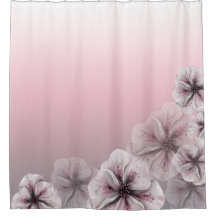 Roze Floral Grey Ombre