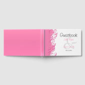 Roze Floral  Guestbook Gastenboek (Volledig)