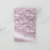 Roze Floral Hartelijk dank Bedankkaart (Binnen)