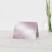 Roze Floral Hartelijk dank Bedankkaart (Achterkant)