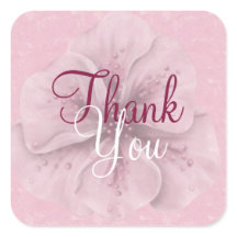 Roze Floral Hartelijk dank