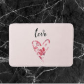  roze Floral Heart Badmat