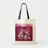 Roze Floral Holiday Canvas tas (Voorkant)