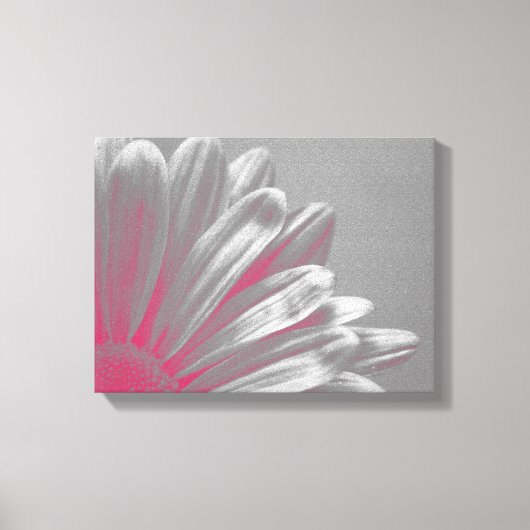 Roze Floral hooglichten Canvas Afdruk (Voorkant)