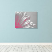 Roze Floral hooglichten Canvas Afdruk (Insitu (Houten vloer))