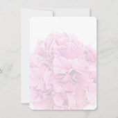 Roze Floral Hydrangea Bridal Shower Kaart (Achterkant)