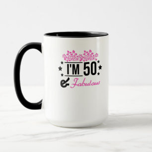 roze floral im 70 jaar oud en geweldig mok