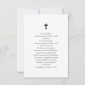 Roze Floral in het liefhebben van de begrafenis va Notitiekaartje (Achterkant)