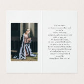 Roze Floral in het liefhebben van de begrafenis va Visitekaartje (Binnenkant ongevouwen)